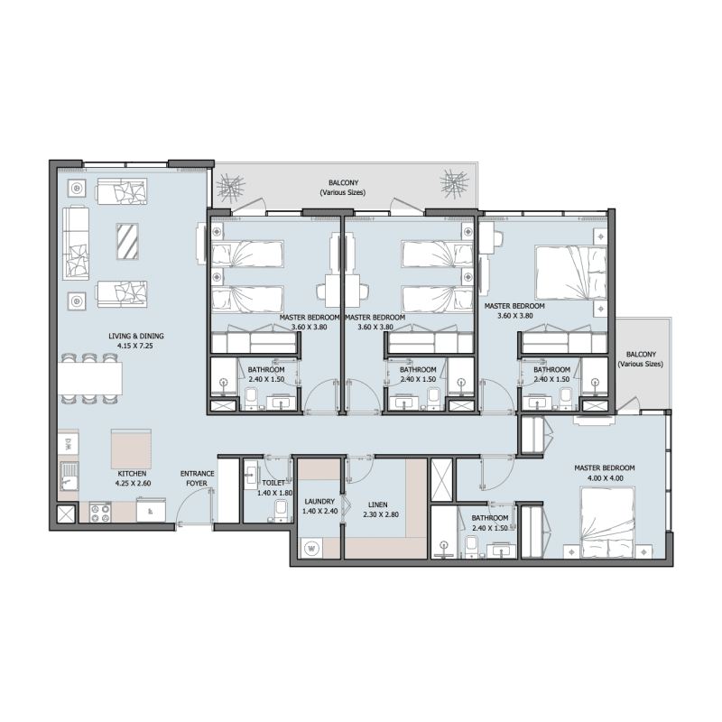 Apartment floor plan