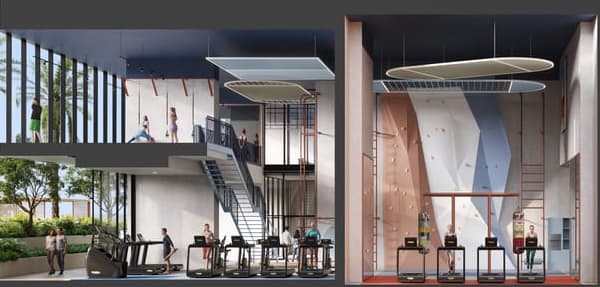 State-of-the Art Gym with Mezzanine