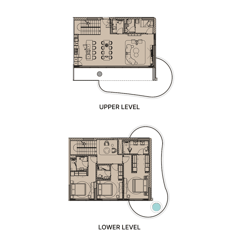 3 Bedrooms floor plan