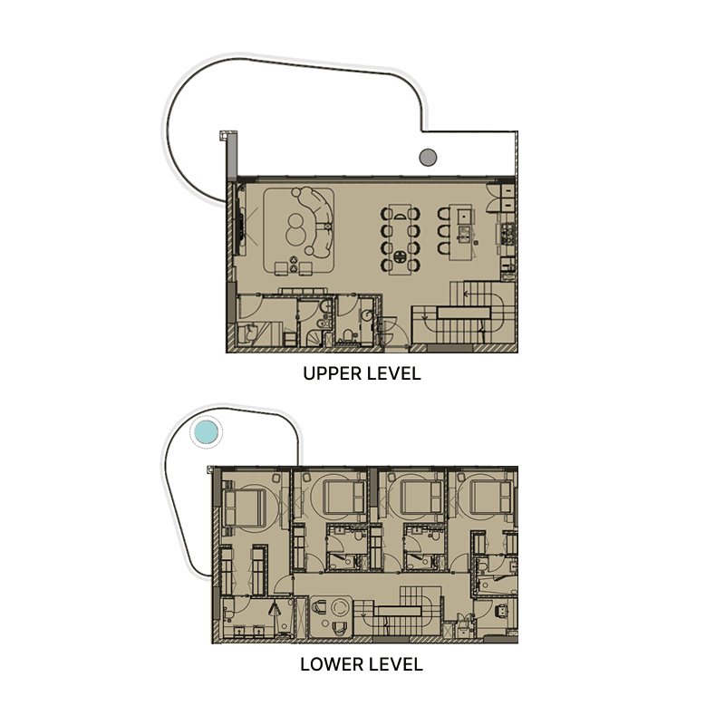 4 Bedrooms floor plan