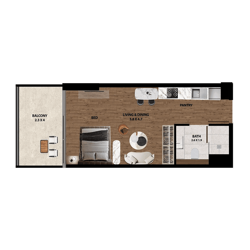 Studio floor plan