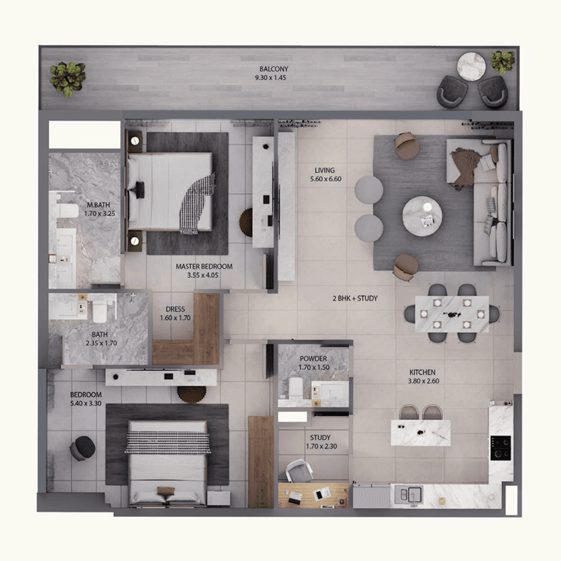 5 Bedrooms floor plan