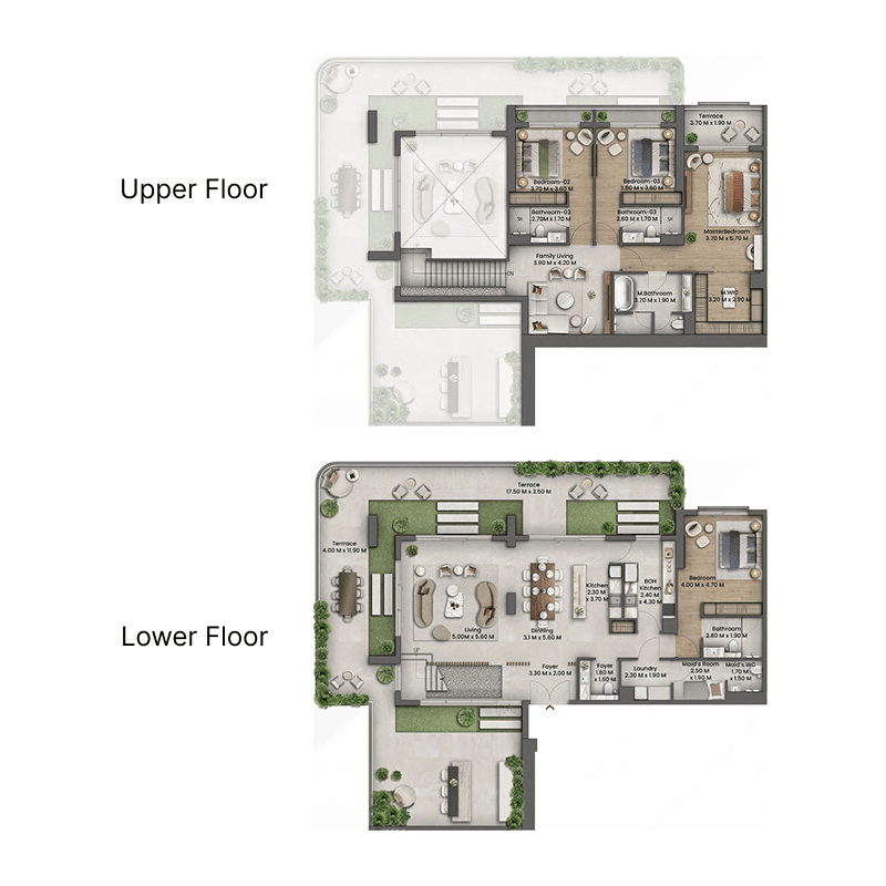 4 Bedrooms floor plan
