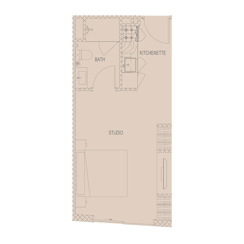 Studio floor plan