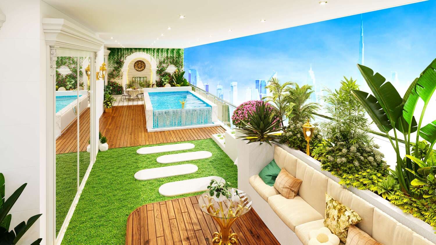 Private Terrzce Garden