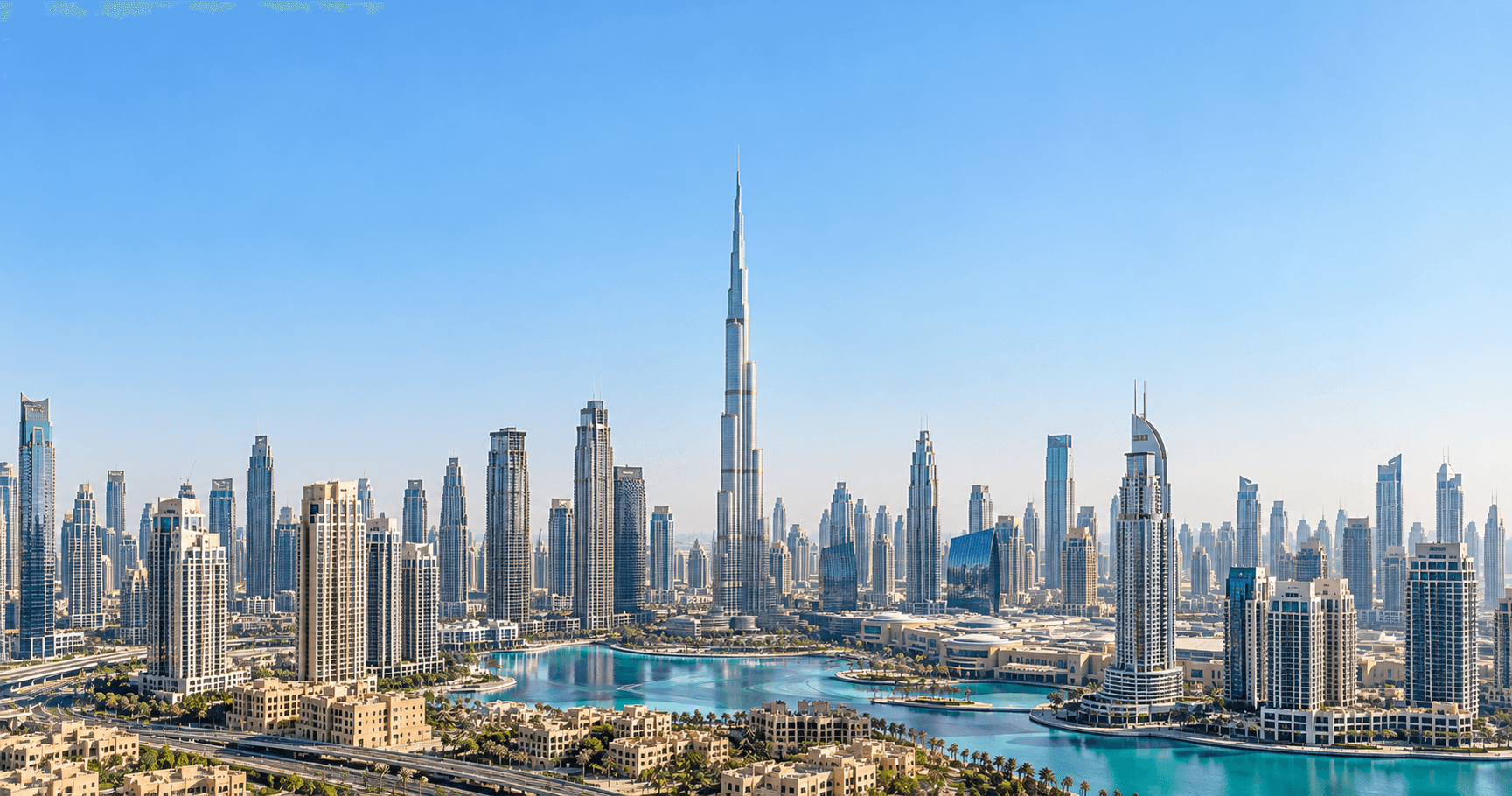 Dubai skyline in daylight