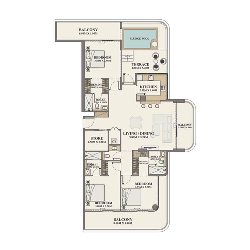 Apartment floor plan