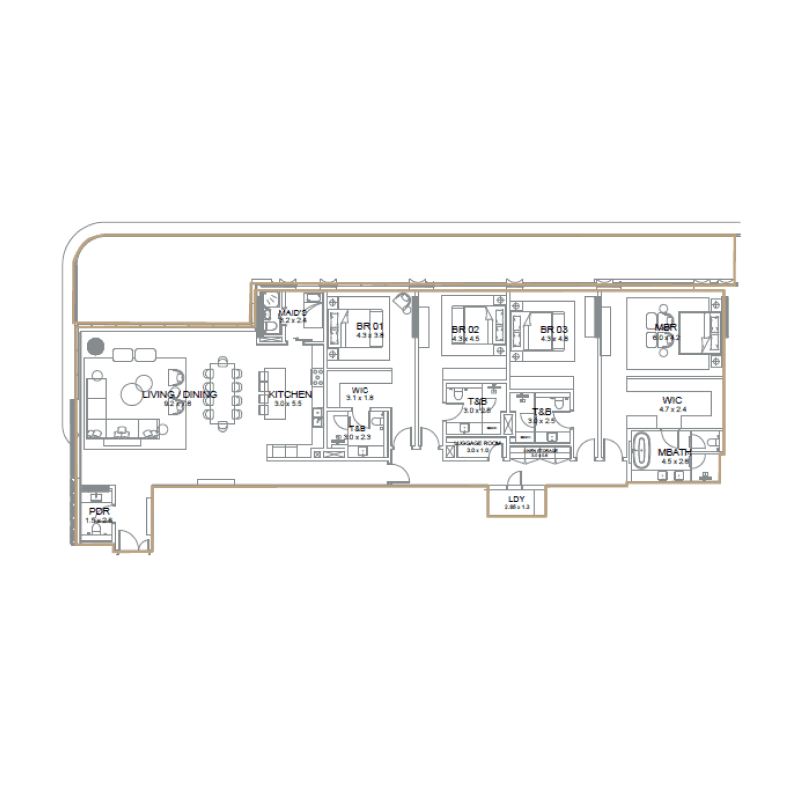 Apartment floor plan