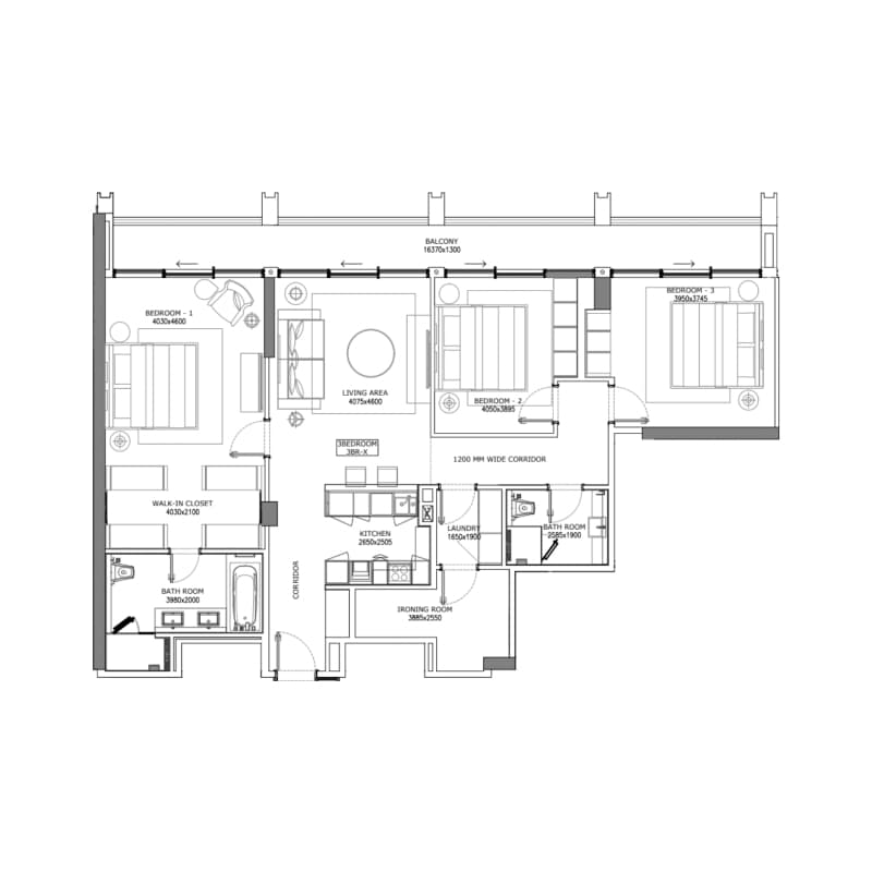 Apartment floor plan