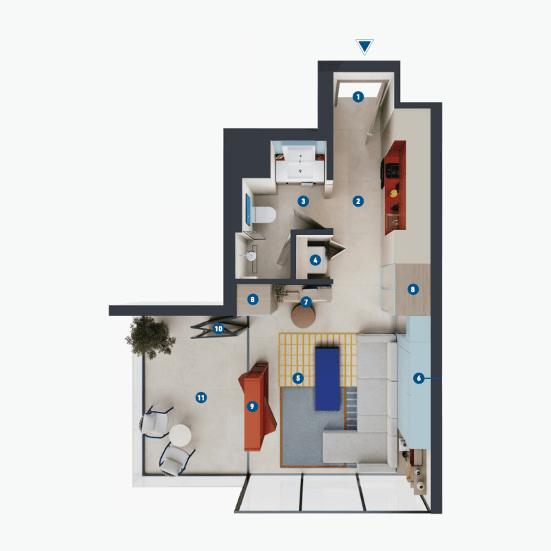 Apartment floor plan
