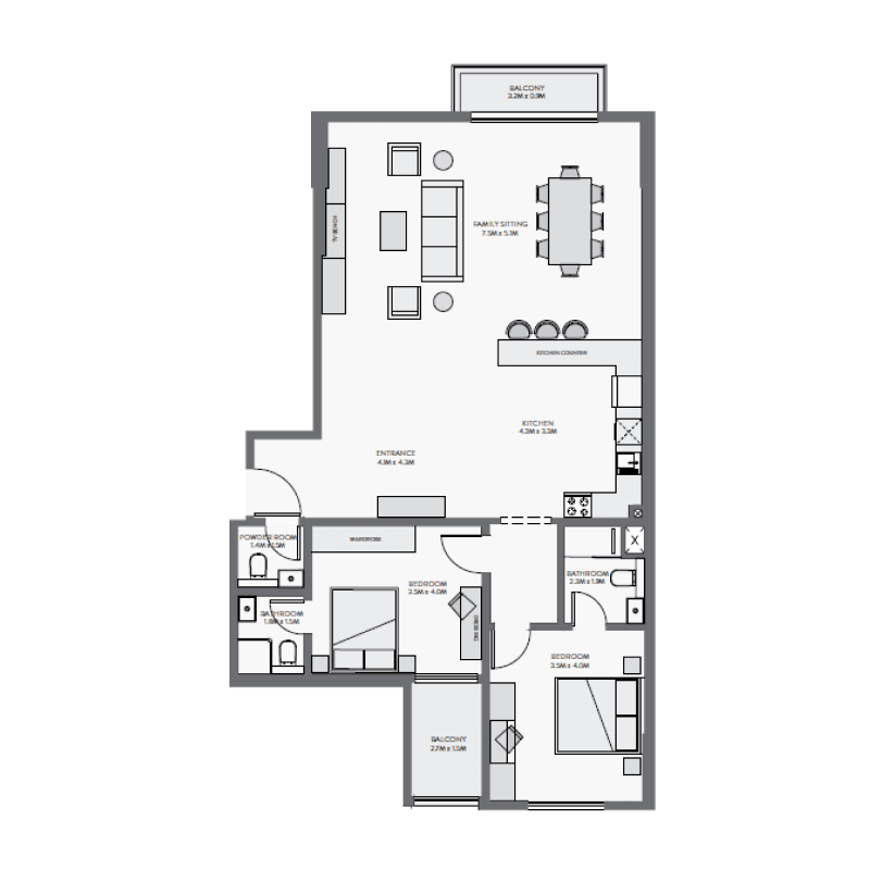 Apartment floor plan