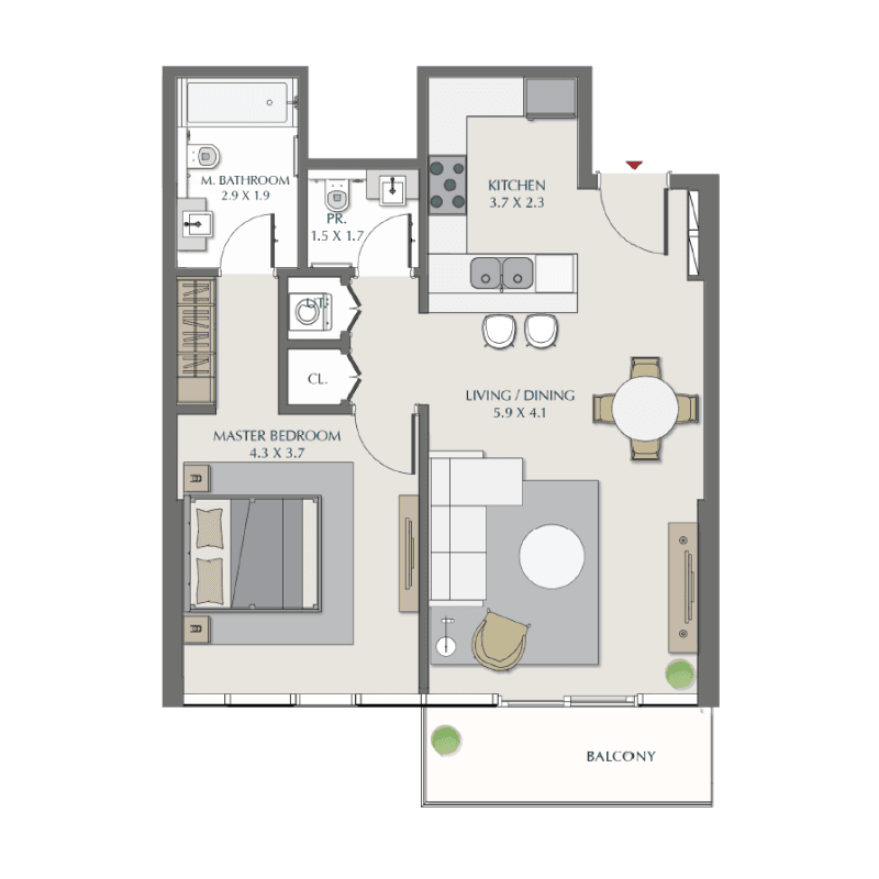 Apartment floor plan