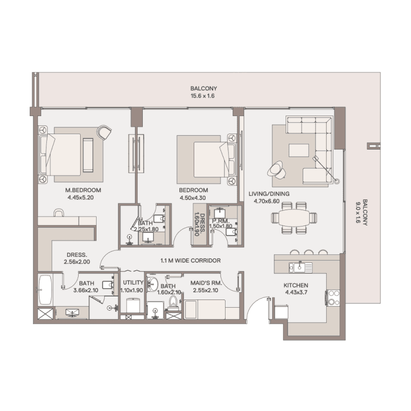 Apartment floor plan