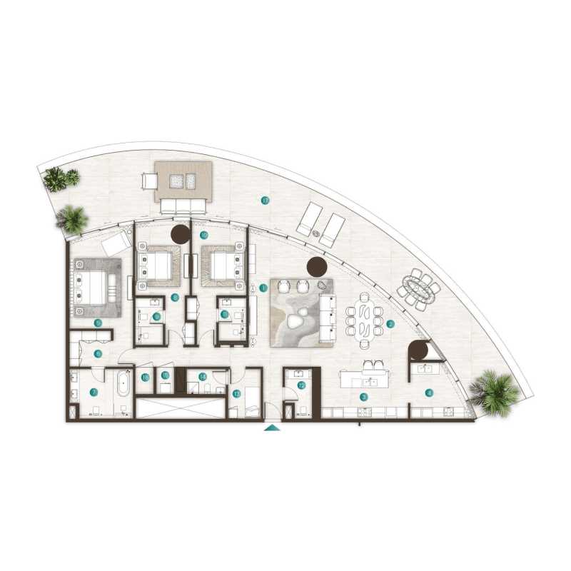 Apartment floor plan