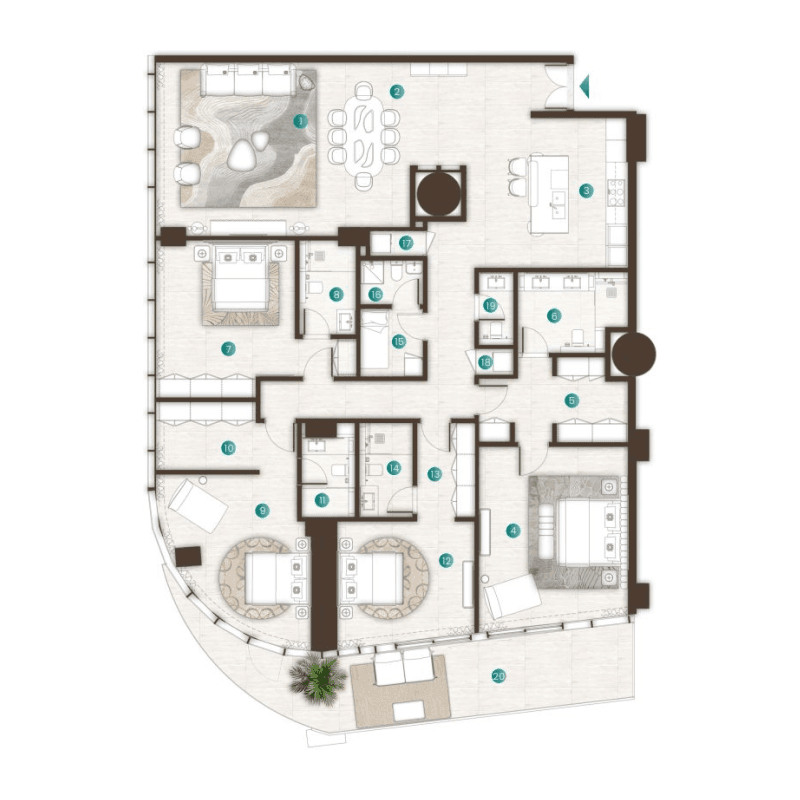 Apartment floor plan