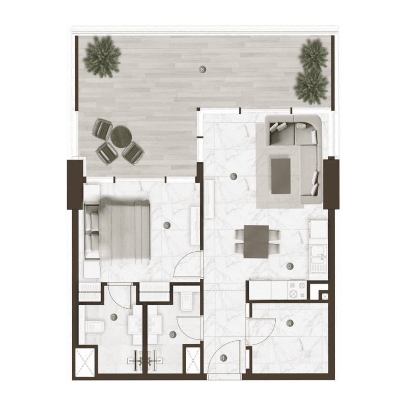 Apartment floor plan