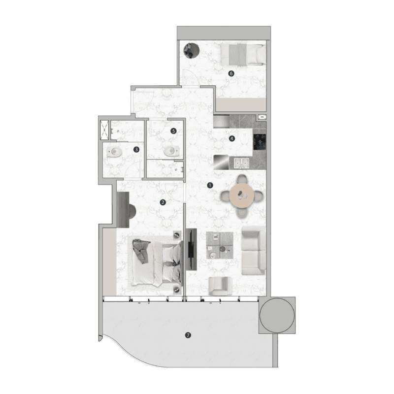 Apartment floor plan
