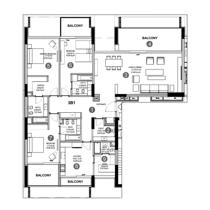 Apartment floor plan