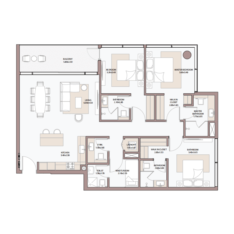 Apartment floor plan