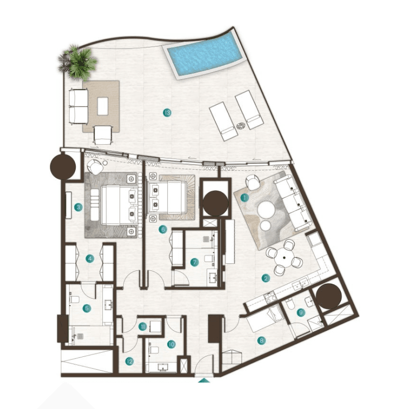 Apartment floor plan