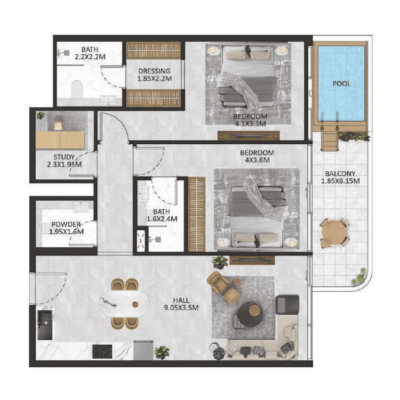 Apartment floor plan