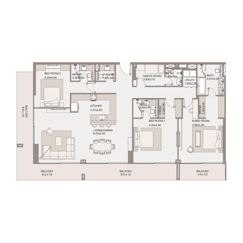 Apartment floor plan