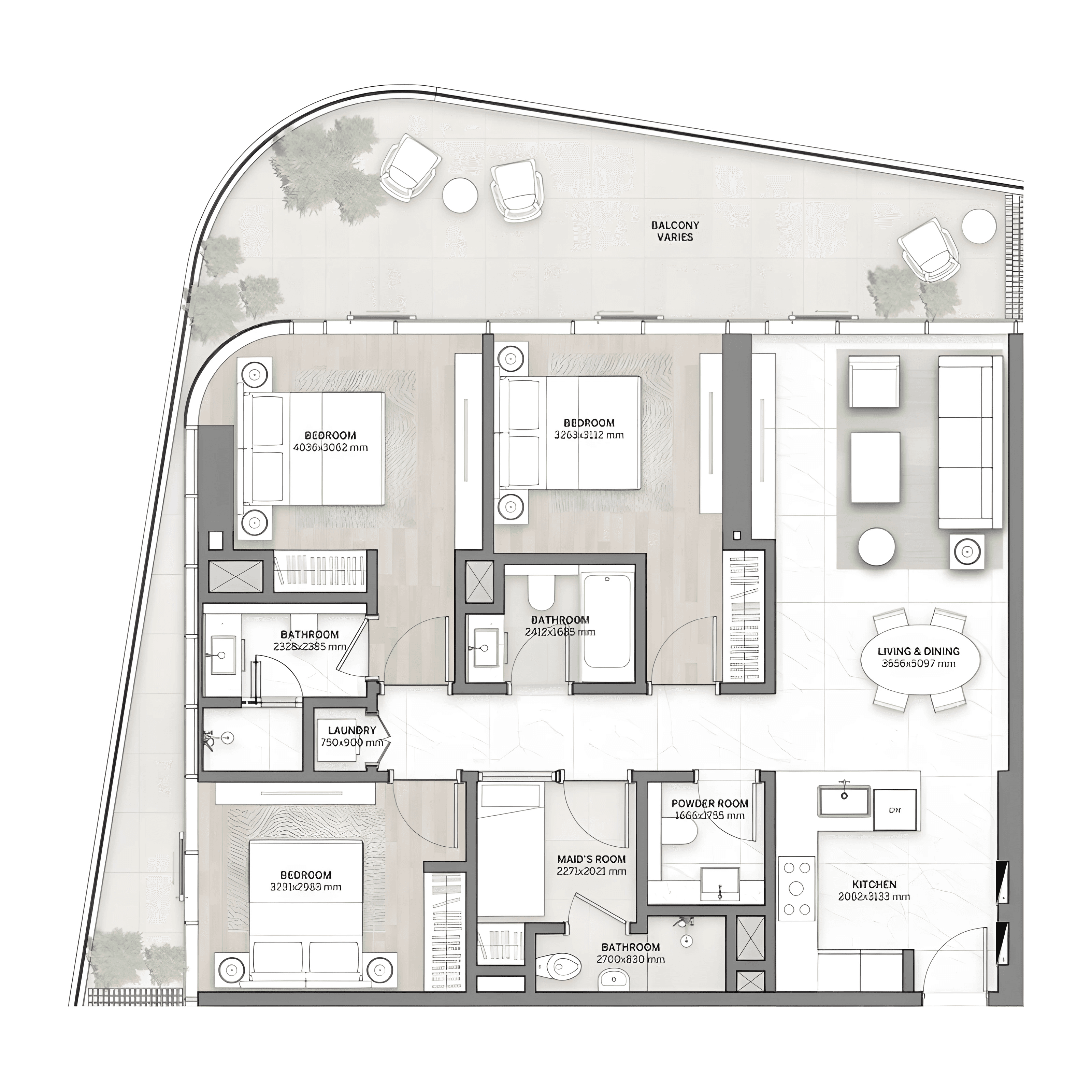 Apartment floor plan