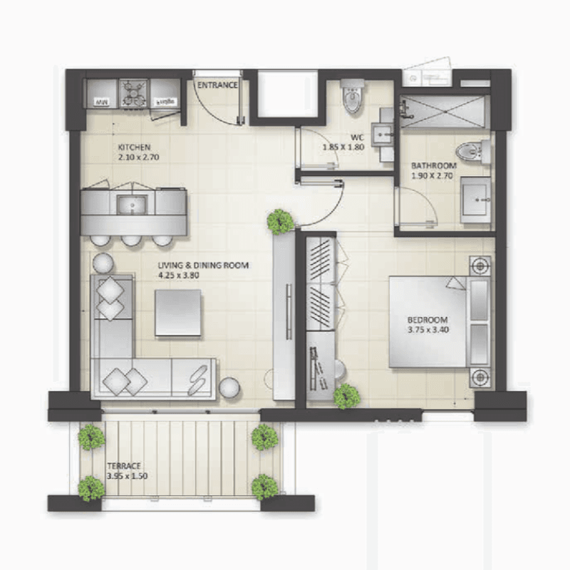 Apartment floor plan