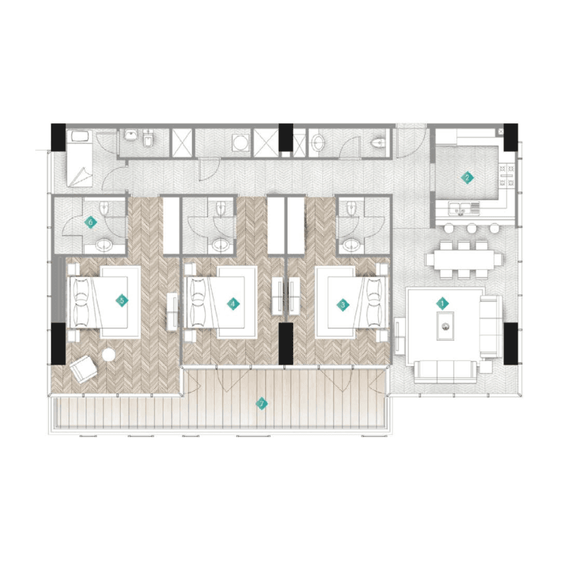 Apartment floor plan