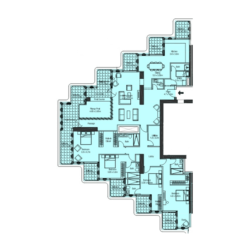 Apartment floor plan