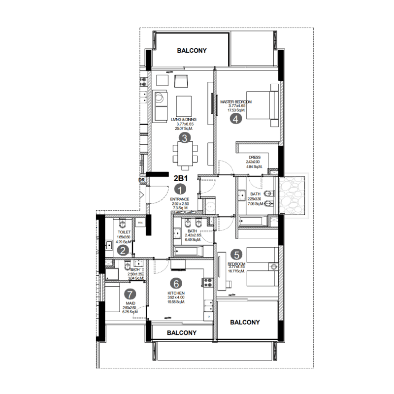 Apartment floor plan