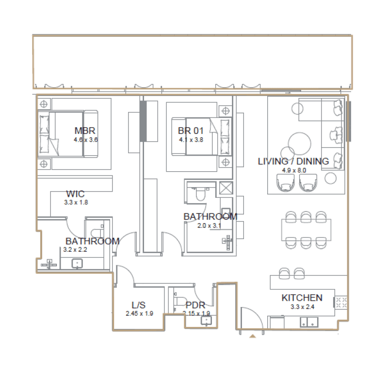 Apartment floor plan