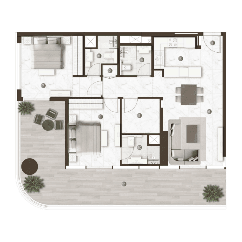 Apartment floor plan
