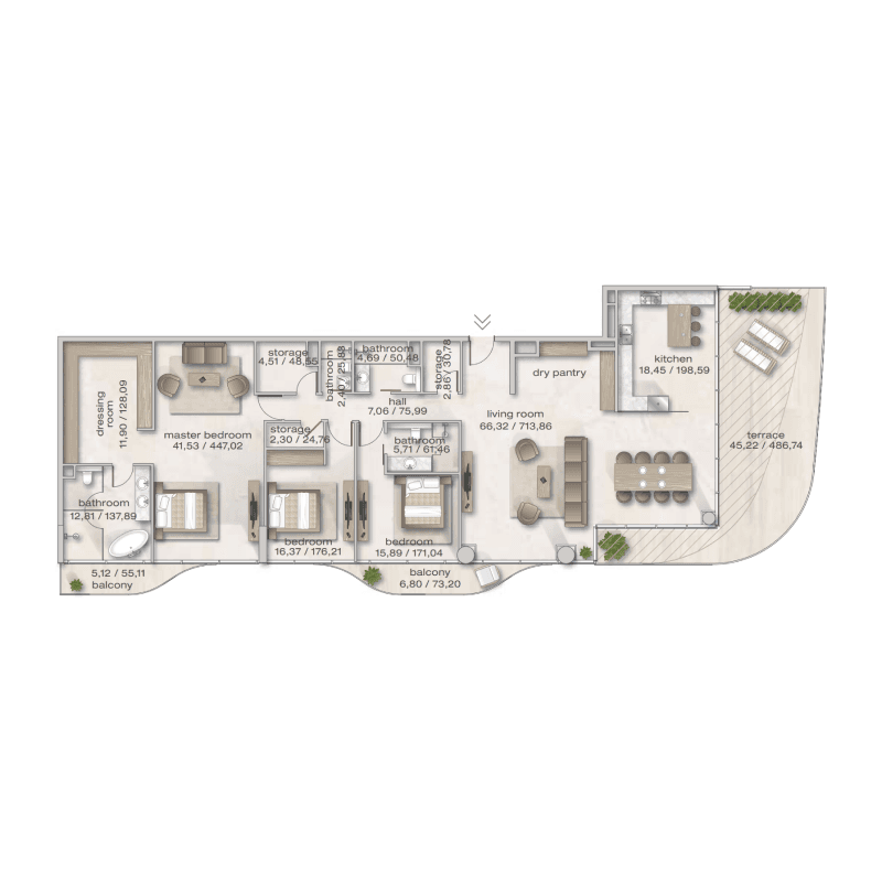 Apartment floor plan