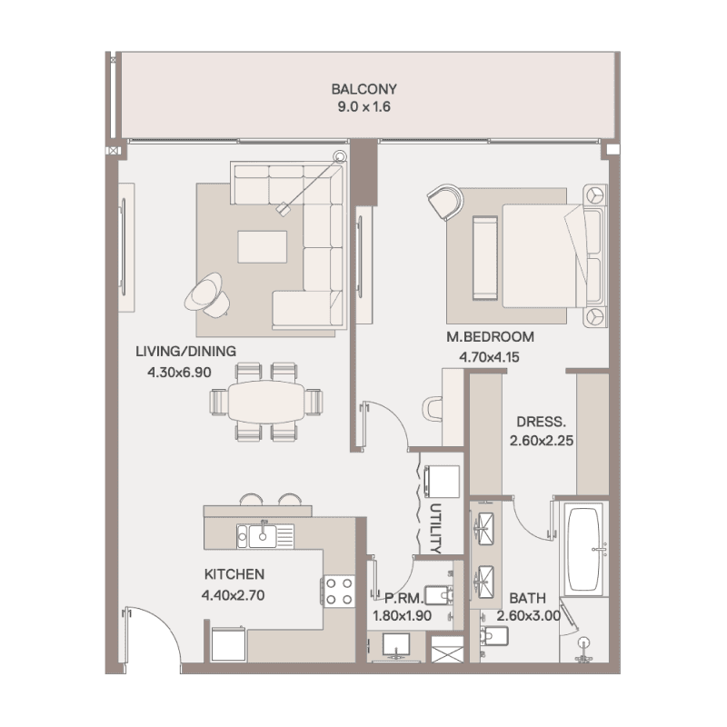 Apartment floor plan
