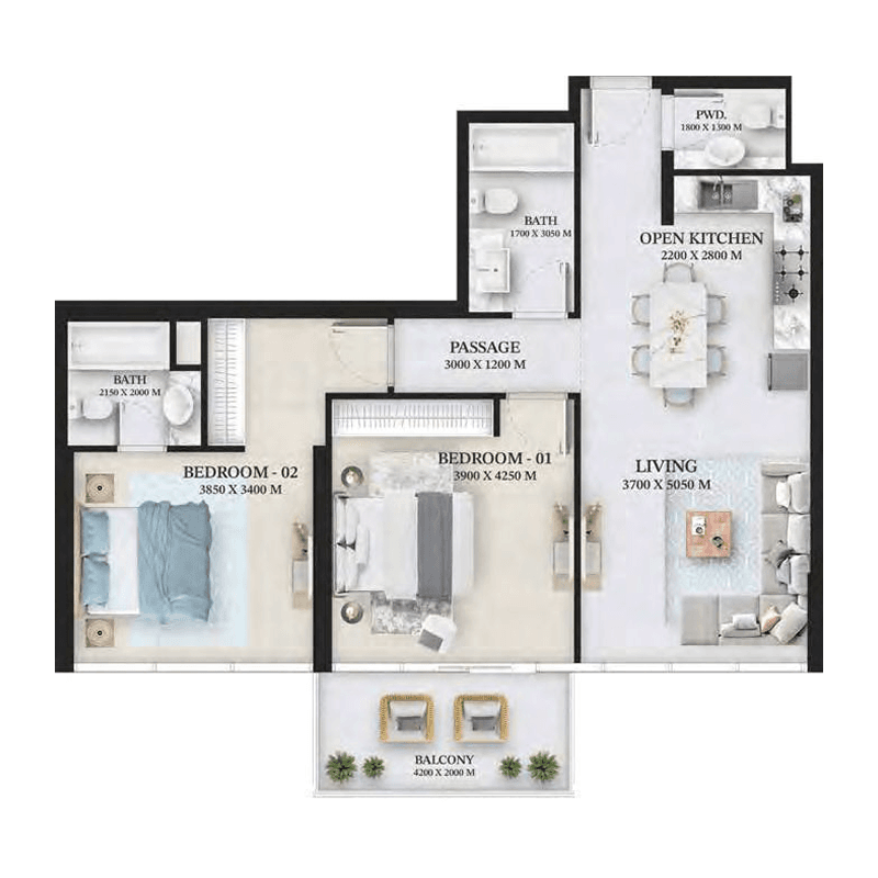 Apartment floor plan