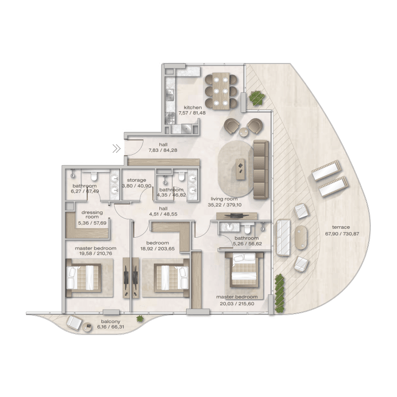 Apartment floor plan