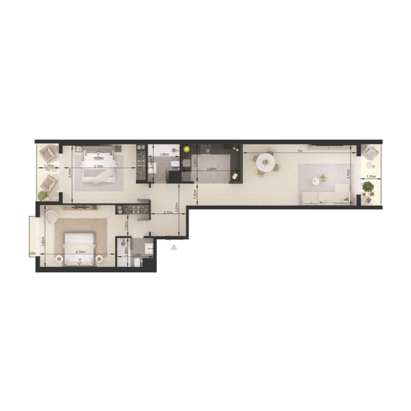 Apartment floor plan