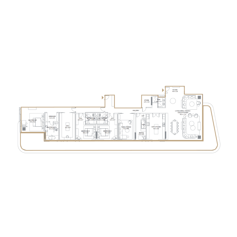 Apartment floor plan