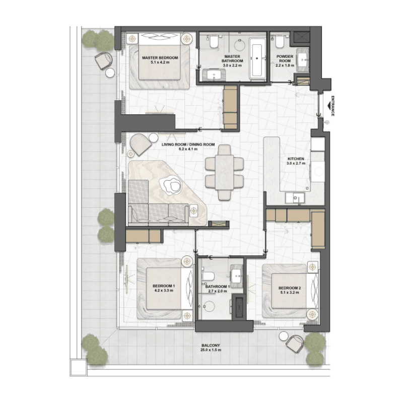 Apartment floor plan