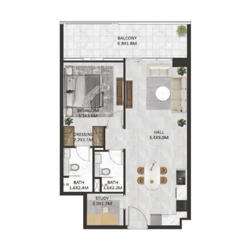 Apartment floor plan