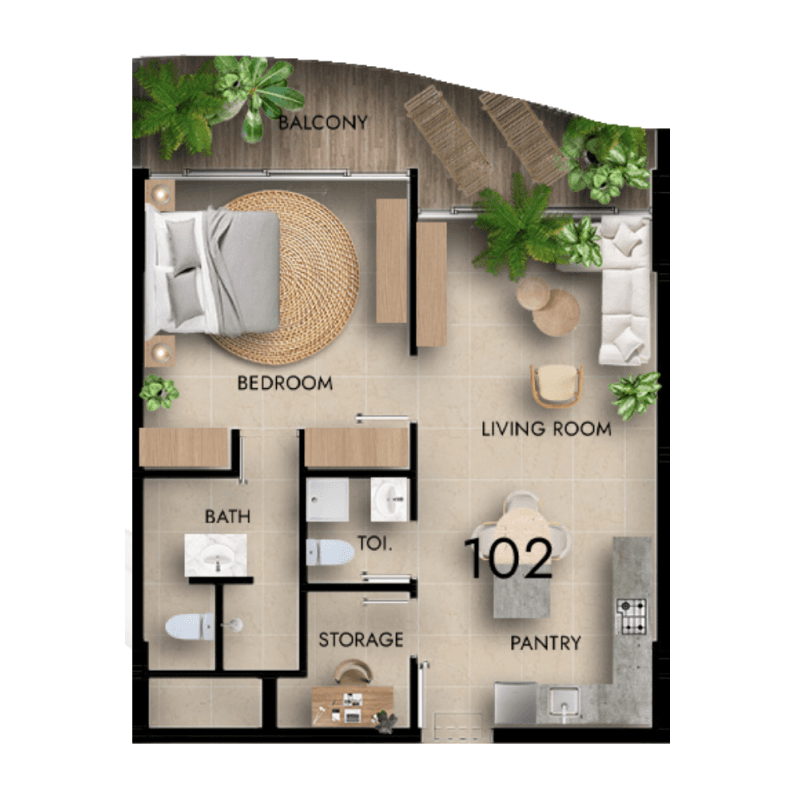 Apartment floor plan