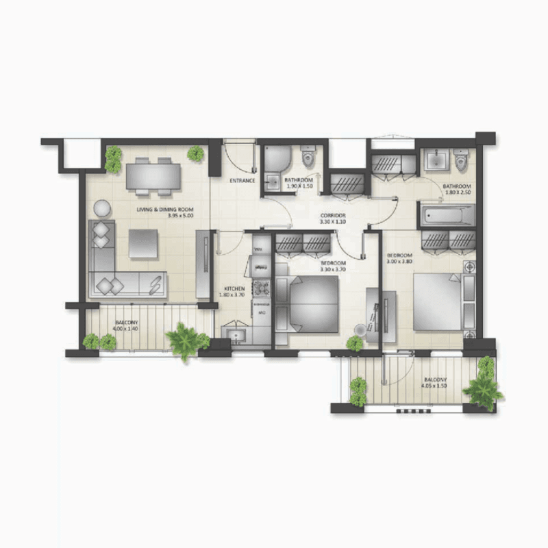 Apartment floor plan